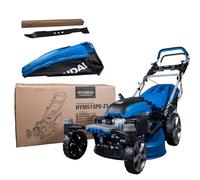 Hyundai Cortacésped Gasolina Autopropulsado Mulching 51 cm Profesional - Cortacésped con Arranque Eléctrico y Giro 360º Fácil Manejo - Máquina Cortar Césped Potente para Jardines Grandes