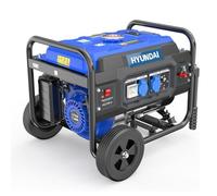 HYUNDAI Grupo Electrógeno a Gasolina 3000W para Obra - Generador Eléctrico con Regulación Electrónica para Energía Estable - Generador Portátil con 15L de Despósito y Autonomía 10h - Estación Energía
