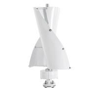 HYZHANHONG Generador de energía eólica portátil Vertical de 1000W, con Velocidad de Viento de 2M/S, con Controlador de Carga para Granja, Carretera y Zonas montañosas,Blanca,220V