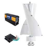 HYZHANHONG Generador de Turbina Eólica de Eje Vertical de 12000W, Bajo Ruido, Baja Velocidad de Inicio, 12V 24V 48V Molino de Viento para Sistema Fuera de la Red,48v
