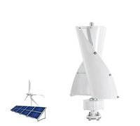HYZHANHONG Kit de Turbina Eólica de Energía Libre de 6000W, 12V 24V 48V 220V, Molino de Viento de 2 Aspas Vertical, Generador de Imán Permanente (Blanco),Blanca,220V