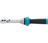 Llave dinamométrica 5108B-3CT para puntas, 1/4" (azul/negra, trinquete reversible)