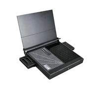 Hzoibyze Gabinete de Modelado de Trabajo Porta Herramientas con Compartimientos Organizador de Cajón de PVC Adecuada para Construcción de Maquetas T, Negro