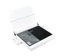 Hzoibyze Gabinete de Modelado de Trabajo Porta Herramientas con Compartimientos Organizador de Cajón de PVC Adecuada para Construcción de Maquetas T, Blanco