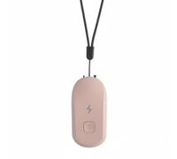 Hzoibyze Purificador de Aire Portátil de Cuello Personal Difusor Portátil Limpiador Emisión Continua de Silenciosa Material Apto para Uso en Coche Viajes Largos Estudios, Rosa
