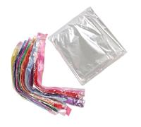Hztyyier Bolsas Navideñas para Teléfono Móvil, 100 Bolsas Transparentes para Violonchelo de 23,6x29,5 Pulgadas con Cinta para Cestas, Regalos, Botellas de Vino, Muñecas, Aperitivos