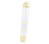 Hztyyier Cubo de Almacenamiento de Animales de Peluche Transparente, Espacioso Cubo de Exhibición de Juguetes de Peluche para Sala de Juegos, Diseño Conveniente (YELLOW)