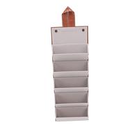 Hztyyier Estuche de Almacenamiento para Gafas de Sol, Caja Organizadora Plegable de 5 Ranuras de Cuero PU Portátil para Soporte, Exhibición, Regalo, Viaje (Marrón)