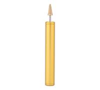 Hztyyier Herramienta de fabricación de pintura al óleo artesanal de cuero de latón bricolaje borde superior tinte rodillo aplicador pluma correa de cuero artesanía(amarillo)