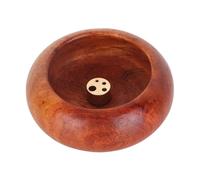 Hztyyier Quemador de Incienso Retro Soporte de Palo Forma de tazón Incienso Budista de Palisandro Decoración del hogar(#1)
