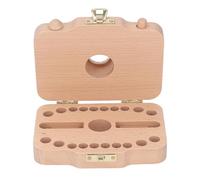 Hztyyier Soporte de Dientes en Forma de Cámara para Niños, Caja de Almacenamiento de Dientes de Madera para Recuerdo de de bebé, Hada para e Hijos (Tipo 2)