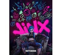 I AM JINX BE JINXED Graffiti Doodle Arcane Theme Comic Style Notebook: Comic Art Style Notebook For Teens (8.5 x 11 inches) Blank Lined Notebook Journal- 120 Pages