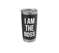 I am the Boss Women Big Sister Im Not Bossy Im the Boss Mom Vaso térmico de acero inoxidable de doble pared