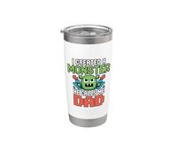 I Created A Monster He Calls Me Dad Vaso térmico de acero inoxidable de doble pared