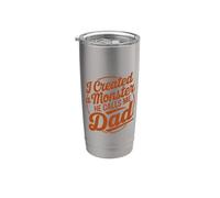 I Created A Monster He Calls Me Dad Vaso térmico de acero inoxidable de doble pared