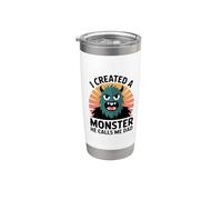 I Created A Monster He Calls Me Dad Vaso térmico de acero inoxidable de doble pared