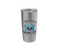 I Created A Monster He Calls Me Dad Vaso térmico de acero inoxidable de doble pared