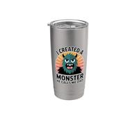 I Created A Monster He Calls Me Dad Vaso térmico de acero inoxidable de doble pared
