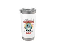 I Created A Monster He Calls Me Dad Vaso térmico de acero inoxidable de doble pared