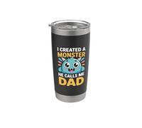 I Created A Monster He Calls Me Dad Vaso térmico de acero inoxidable de doble pared
