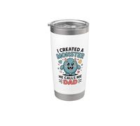 I Created A Monster He Calls Me Dad Vaso térmico de acero inoxidable de doble pared