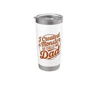 I Created A Monster He Calls Me Dad Vaso térmico de acero inoxidable de doble pared