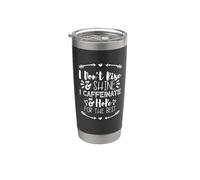 i don't rise and shine i caffeinate and hope for the best Vaso térmico de acero inoxidable de doble pared