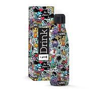 I-Drink Botella Térmica Doble Pared 350/500/750/1.000 ML, Decorada (1000 ML, Graffiti)