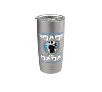 I Have Two Titles Dad And Dada Funny Fathers Day Vaso térmico de acero inoxidable de doble pared