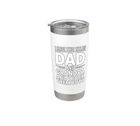 I Have Two Titles Dad And Papa And I Rock Them Both Vaso térmico de acero inoxidable de doble pared