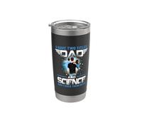 I Have Two Titles Dad And Science Funny Fathers Day Vaso térmico de acero inoxidable de doble pared