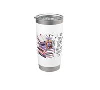I Like My Books Spicy & My Coffee Icy Spicy Books Merch Smut Vaso térmico de acero inoxidable de doble pared