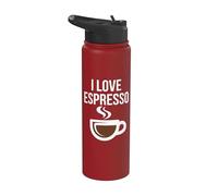 I Love Espresso Taza de café Barista Cafeína Stainless Steel Insulated Water Bottle