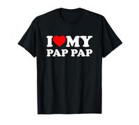I Love My Pap-Pap Heart Grandpa Family Pappap Camiseta
