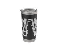 I Love New York, Cool Retro New York City Statue of Liberty Vaso térmico de acero inoxidable de doble pared