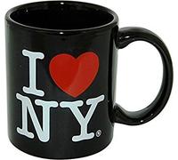 I Love New York Tazas coloridas de 11 onzas de doble cara I Love NY en colores amarillo, rosa, naranja, azul, morado, negro y blanco recuerdos