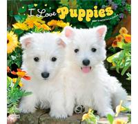 I Love Puppies 2027 12 X 24 Inch (Hanging) Monthly Square Wall Calendar Plastic-Free