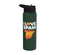 I Love Spain - Mapa del corazón Stainless Steel Insulated Water Bottle