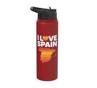 I Love Spain - Mapa del corazón Stainless Steel Insulated Water Bottle