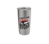 I Put The Stud In Bible Study Vaso térmico de acero inoxidable de doble pared