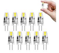 I-SHUNFA Lámparas LED G4, Bombillas LED 1.2W 12V, Reemplazo Para Lámparas Halógenas De 10W-15W, 120 Lúmenes, No Regulables, Pequeñas Bombillas LED Para Campana Extractora, Cocina (4led*6000k*10pack)