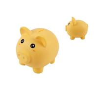 I-Total® - Hucha Decorativa Divertida/Monedero de plástico (Amarillo Piggy)