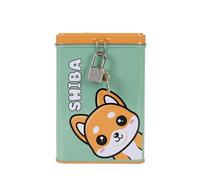 I-Total - Hucha Divertida con candado y Llaves/Monedero de Metal con Cierre (Shiba)