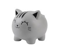 I-Total® - Hucha Divertida Decorativa/Monedero de plástico Resistente (Grey Cat)