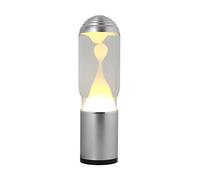 I-TOTAL® Lámpara LAMP A.D.A – Base plateada, líquido transparente/cera blanca