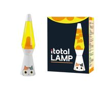 I-TOTAL® - Lámpara de Lava, Efecto Burbujas, Lámpara de Lava Tintada (Gato Naranja)