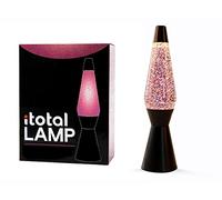 I-TOTAL -Lámpara de lava iluminante colorada (Glitter Negro)