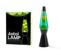 I-TOTAL -Lámpara de lava iluminante colorada (Verde metal Negro)