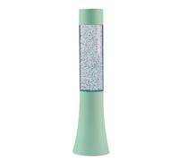 I-TOTAL® - Lámpara de lava LED pequeña, efecto brillante que cambia de color, lava lamp de color (verde pastel) - 33,5 cm