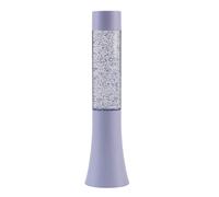 I-TOTAL Lámpara de lava LED pequeña – Efecto purpurina, cambia de color – Violeta pastel 33,5 cm